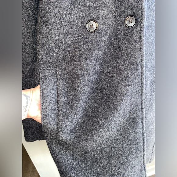 J.Crew Daphne topcoat Italian Boiled Wool Charcoal Gray NWOT (Read Description) - Picture 6 of 13